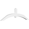 Ekena Millwork Archdale Architectural Grade PVC Gable Bracket, 60"W x 17 1/2"H x 2"D x 4"F, 7/12 Pitch GBP060X18X0204ARC00 - alternate 1